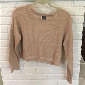 Beige slightly cropped Urban Outfitters sweater